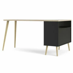 New ❤️ Carson Carrington Kristiansund 2-drawer 3-Shelf L-shaped Desk 😉 -Carson Carrington Sales unnamed file 3736