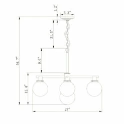 Best Pirce ✨ Carson Carrington McKinnon 5-light Matte Black/Gold Chandelier ⭐ -Carson Carrington Sales unnamed file 3748