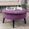 Best reviews of 🤩 Carson Carrington Indnas Round Velvet Cocktail Coffee Table Ottoman Purple ✨ -Carson Carrington Sales unnamed file 3778