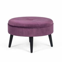 Best reviews of 🤩 Carson Carrington Indnas Round Velvet Cocktail Coffee Table Ottoman Purple ✨ -Carson Carrington Sales unnamed file 3780