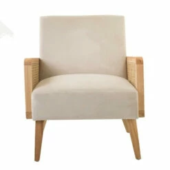 Deals ❤️ Carson Carrington Yppersbyn Upholstered Accent Chair With Wood Legs Blush ✨ -Carson Carrington Sales unnamed file 380