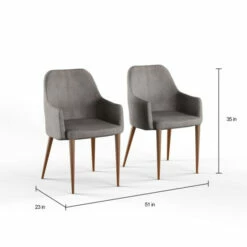 Best Sale 🌟 Carson Carrington Pori Mid-century Fabric Dining Chair (Set Of 2) Grey 🔔 -Carson Carrington Sales unnamed file 3816