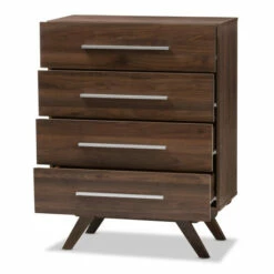 Budget 🌟 Carson Carrington Varberg Mid-century Walnut Brown 4-drawer Chest ⌛ -Carson Carrington Sales unnamed file 3822