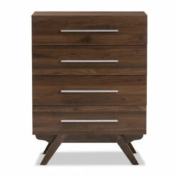 Budget 🌟 Carson Carrington Varberg Mid-century Walnut Brown 4-drawer Chest ⌛ -Carson Carrington Sales unnamed file 3824