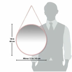 Brand new 🎉 Carson Carrington Kabbo Pink Mirror - 17.5 X 1.75 X 17.5 🥰 -Carson Carrington Sales unnamed file 3846