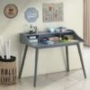 Outlet ✨ Carson Carrington Hjalmo Grey 4-compartment Writing Desk 😍 -Carson Carrington Sales unnamed file 3874