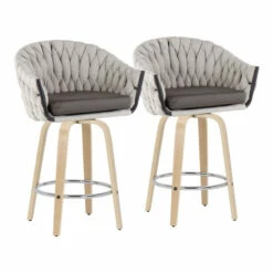 Best reviews of 🎉 Carson Carrington Braided Matisse Fixed-Height Counter Stool With Wood Legs (Set Of 2) Grey Fabric/grey Faux Leather/zebra Wood 🌟 -Carson Carrington Sales unnamed file 3900