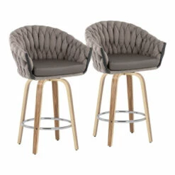 Best reviews of 🎉 Carson Carrington Braided Matisse Fixed-Height Counter Stool With Wood Legs (Set Of 2) Grey Fabric/grey Faux Leather/zebra Wood 🌟 -Carson Carrington Sales unnamed file 3902