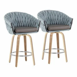 Best reviews of 🎉 Carson Carrington Braided Matisse Fixed-Height Counter Stool With Wood Legs (Set Of 2) Grey Fabric/grey Faux Leather/zebra Wood 🌟 -Carson Carrington Sales unnamed file 3903