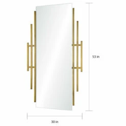 Brand new ❤️ Carson Carrington Ubyn Irregular Antique Brass Painted Mirror ⭐ -Carson Carrington Sales unnamed file 3931