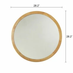 Brand new 😀 Carson Carrington Salungen Round Accent Mirror - Maple ✨ -Carson Carrington Sales unnamed file 3935