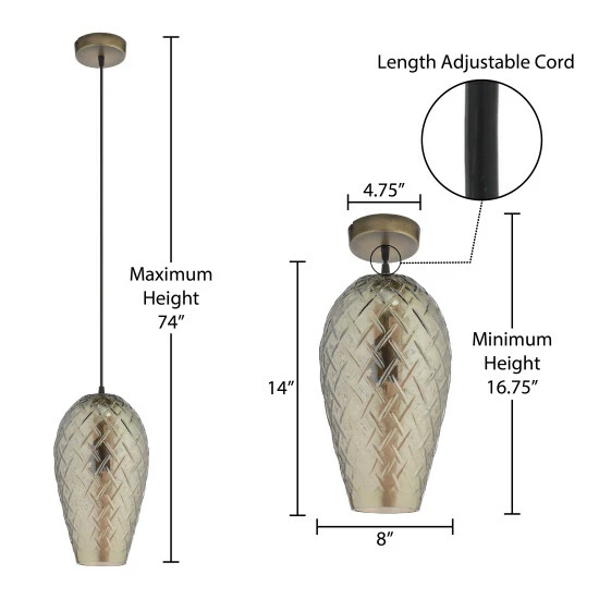 Deals โค๏ธ Carson Carrington Varldsande 14-inch Teardrop Luster Glass 1-light Pendant ๐ 7 Deals โค๏ธ Carson Carrington Varldsande 14-inch Teardrop Luster Glass 1-light Pendant ๐ - Image 5