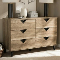Coupon ✔️ Carson Carrington Dragor Contemporary Light Brown 6-drawer 👗 Dresser 🤩
