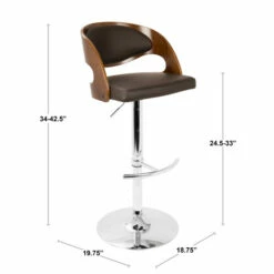 Cheap 🎁 Carson Carrington Visby Adjustable Bar Stool (Set Of 2) Brown Faux Leather 😍 -Carson Carrington Sales unnamed file 4010