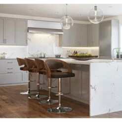 Cheap 🎁 Carson Carrington Visby Adjustable Bar Stool (Set Of 2) Brown Faux Leather 😍 -Carson Carrington Sales unnamed file 4012