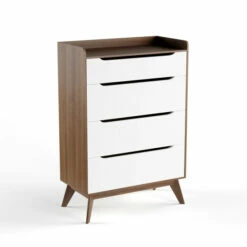Cheap 😍 Carson Carrington Borlange Mid-century White And Walnut 4-drawer Chest 👏 -Carson Carrington Sales unnamed file 4049