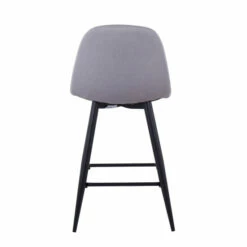 Coupon 🧨 Carson Carrington Stone Counter Stool - Set Of 2 Black Metal/charcoal Fabric 😀 -Carson Carrington Sales unnamed file 4057