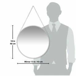 Budget 😀 Carson Carrington Kabbo White Mirror - 17.5 X 1.75 X 17.5 🔥 -Carson Carrington Sales unnamed file 4062