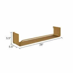 Best reviews of 🥰 Carson Carrington Lacktorp Modern Wall Shelf (Set Of 2) Antique Brass 😉 -Carson Carrington Sales unnamed file 407