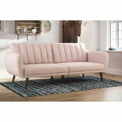 Budget 🔥 Carson Carrington Brandbu Mid-century Fold-down Futon Pink 🎁 -Carson Carrington Sales unnamed file 4113