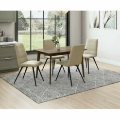 Best Pirce 👏 Carson Carrington Rachan Rectangular Dining Table Walnut 🥰 -Carson Carrington Sales unnamed file 4126