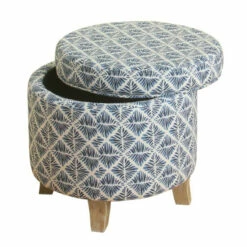 Outlet 🎁 Carson Carrington Hnifsdalur Round Storage Ottoman Navy 🛒 -Carson Carrington Sales unnamed file 4147