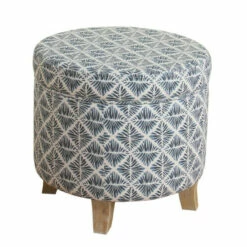 Outlet 🎁 Carson Carrington Hnifsdalur Round Storage Ottoman Navy 🛒 -Carson Carrington Sales unnamed file 4148
