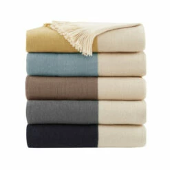 New ❤️ Carson Carrington Ventspils Faux Cashmere Throw Taupe 🔔 -Carson Carrington Sales unnamed file 4179