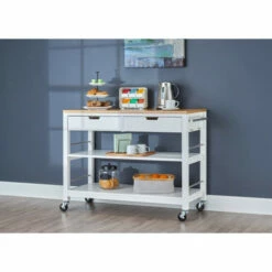 Buy ✨ Carson Carrington Skovby 48-inch Kitchen Island With Drawers ✔️