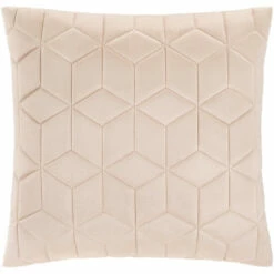 Cheapest 😀 Carson Carrington Tattamala Velvet Geometric 18-inch Throw Pillow Cover Khaki 🔔