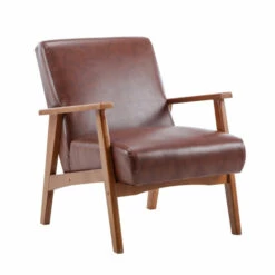 Outlet 🔥 Carson Carrington Tavelsas PU Leather Accent Arm Chairs ⭐ -Carson Carrington Sales unnamed file 4384
