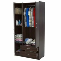 Budget ๐ Carson Carrington Hammel 3-door Espresso Armoire ๐ฏ