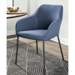 New 👏 Carson Carrington Valsta Contemporary Dining Chair (Set Of 2) Charcoal 👏