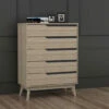 Buy 👍 Carson Carrington Eskilstuna Mid-century Oak And Grey Wood 5-drawer Chest 😉 -Carson Carrington Sales unnamed file 4446