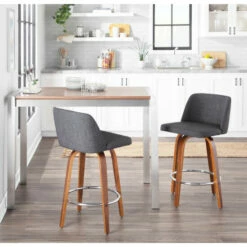 Wholesale ✨ Carson Carrington Vallberga 26" Upholstered Counter Stool (Set Of 2) Cream 💯
