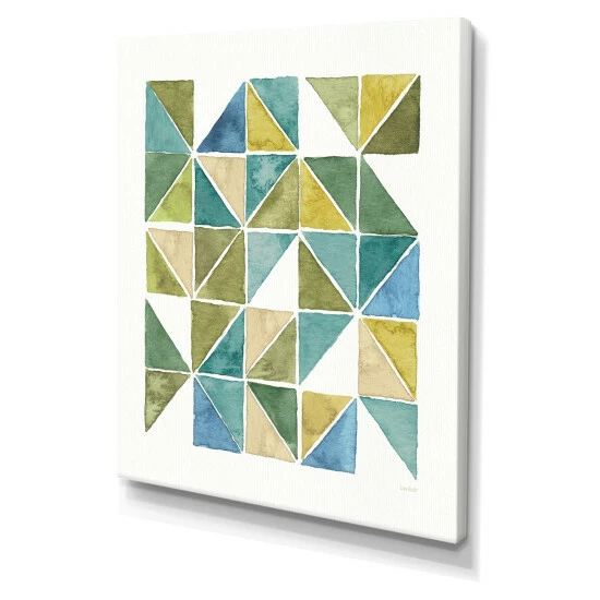 New ๐ฅฐ Carson Carrington 'Geometric Green Triangle I' Modern & Transitional Canvas Artwork Print ๐ 4 New ๐ฅฐ Carson Carrington 'Geometric Green Triangle I' Modern & Transitional Canvas Artwork Print ๐ - Image 2