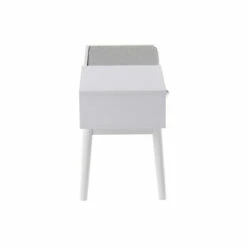 Budget 🌟 Carson Carrington Phoebe Upholstered Bench With Pull-Out Drawer Natural Wood & Grey Fabric ⌛ -Carson Carrington Sales unnamed file 4614