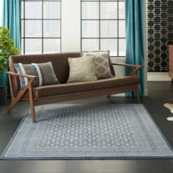Deals ⌛ Carson Carrington Rantorp Royal Moroccan Blue/Grey Area Rug Navy Blue 😉