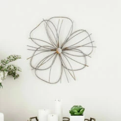 Discount 💯 Carson Carrington Flower Sculpture Contemporary Art Wall Decor ⭐