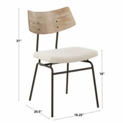 Deals 🔥 Carson Carrington Garrison Chair (Set Of 2) Yellow Faux Leather/antique Copper/walnut 🧨 -Carson Carrington Sales unnamed file 4688