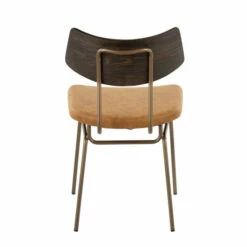 Deals 🔥 Carson Carrington Garrison Chair (Set Of 2) Yellow Faux Leather/antique Copper/walnut 🧨 -Carson Carrington Sales unnamed file 4692