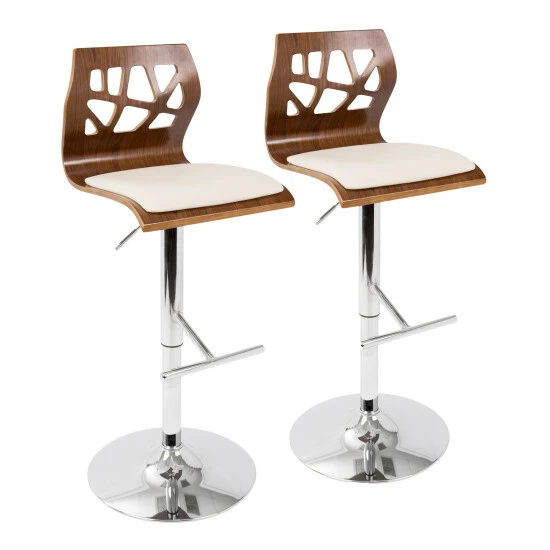 New โญ Carson Carrington Sala Adjustable Bar Stool (Set Of 2) Light Grey Fabric/light Grey Wood ๐ 5 New โญ Carson Carrington Sala Adjustable Bar Stool (Set Of 2) Light Grey Fabric/light Grey Wood ๐ - Image 3