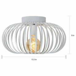Best Sale 🤩 Carson Carrington Tafle White Ceiling Fixture 😀 -Carson Carrington Sales unnamed file 4744
