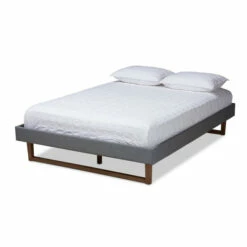 Brand new 😉 Carson Carrington Ulva Fabric Mid-century Platform Bed Frame Dark Gray 👍 -Carson Carrington Sales unnamed file 4756