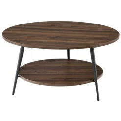 Cheap 🤩 Carson Carrington Batkroken Round 2-tier Coffee Table N/a ⭐