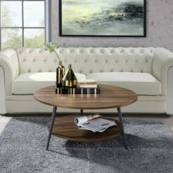 Cheap 🤩 Carson Carrington Batkroken Round 2-tier Coffee Table N/a ⭐ -Carson Carrington Sales unnamed file 4765