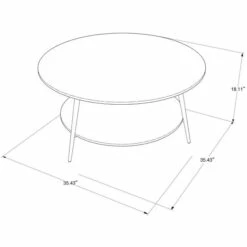 Cheap 🤩 Carson Carrington Batkroken Round 2-tier Coffee Table N/a ⭐ -Carson Carrington Sales unnamed file 4766