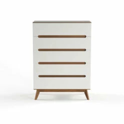 Budget 🎉 Carson Carrington Sundsvall Mid-century White And Walnut 5-drawer Chest 😍 -Carson Carrington Sales unnamed file 4780