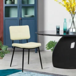 Best Pirce 😍 Carson Carrington Idon Upholstered Dining Chair (Set Of 2) Cream 👏 -Carson Carrington Sales unnamed file 4800