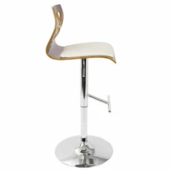 Budget 🎉 Carson Carrington Sala Mid-Century Modern Walnut Wood Adjustable Barstool - N/A Black Faux Leather 😀 -Carson Carrington Sales unnamed file 4823